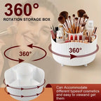 360° Rotating Makeup Organizer Multi-Functional Holder for Brushes, Lipsticks, Skin Care Products, and Stationery - Durable