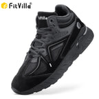 FitVille Men's High-Top Basketball Shoes Widened Lightweight Casual Sneakers Breathable For Male Swollen Feet Relieve Pain