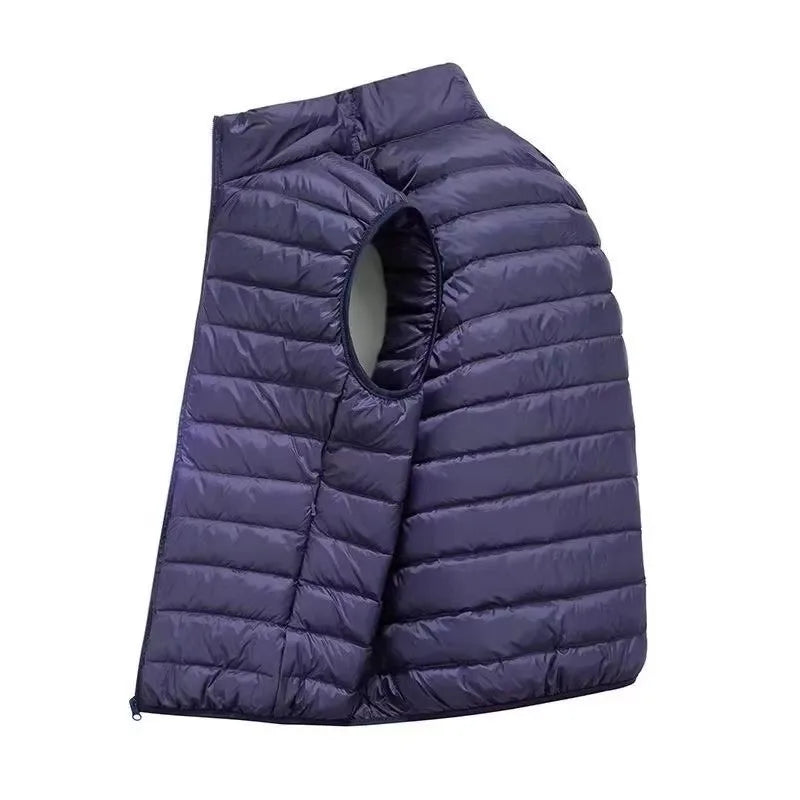 Men' Sleeveless Vest Jackets Winter Fashion Male Cotton-Padded Vest Coats Men Stand Collar Warm Waistcoats Clothing