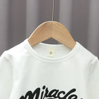 Kids Boys Coat+T-Shirt+Pant 3pcs Set Baseball Girls Spring Autumn Letter Print Sweatshirts Fashion Sports Casual Outfits Clothes