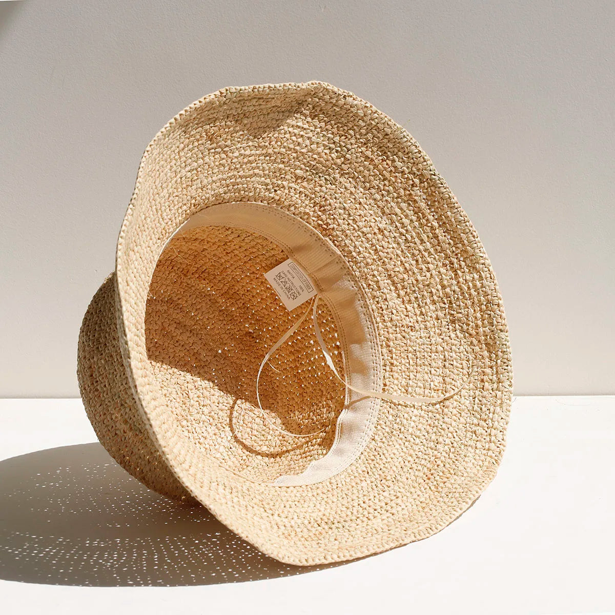 2026 new Raffia Straw Bucket Hat Women Summer Bikini Beach Hat Female Korean Travel Sun Protection Breathable Fisherman Hat