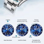 OLEVS 5885 Business Men Watch Diving Quartz Watch Luxury Stainless Steel Waterproof Luminous Automatic Date Men Original Watch