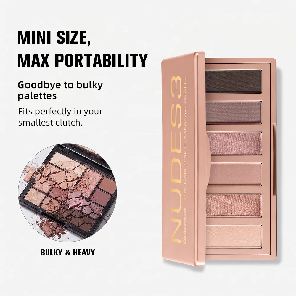 Eyeshadow Palette Long-Lasting Eye Makeup Rich Pigment Neutral Shades Blendable Color Matte Nudes Eyeshadow Palette Woman Makeup