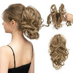 Synthetic Diy Claw Clip In Ponytail Hair Extensions Hairpiece Hair Bun Fake Black Blonde Natural Hair False Pigtail for Women