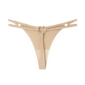 Women’S Low Rise Thong Sexy Panties Double Love Buckle Strap G-String Sports Thongs Breathable Underpants for Fine Womens Белье