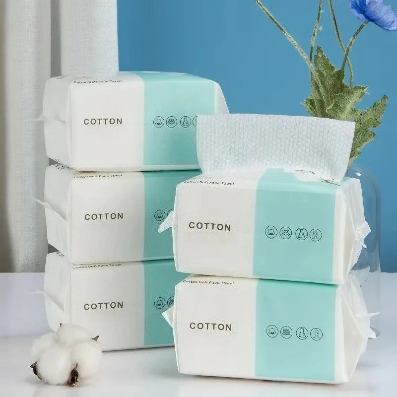 Disposable Face Towel Travel Facial Cleansing Soft Fabric Travel Cleaning Dry Wet Makeup Remover Washing  Facial Tissue Towel