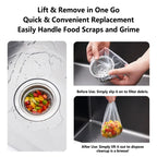 30-100Pcs Disposable Kitchen Sink Filter Sewer Drain Anti-blocking Garbage Bag Pool Leak Mesh Bag Strainer Sink Garbage Net
