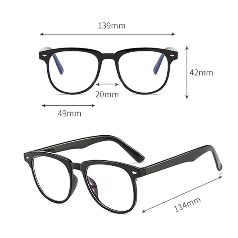 1/2Pcs Computer Glasses Frame Women Men Anti Blue Light Square Rectangle Eyewear Blocking Glasses Optical Spectacle Eyeglass