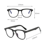 1/2Pcs Computer Glasses Frame Women Men Anti Blue Light Square Rectangle Eyewear Blocking Glasses Optical Spectacle Eyeglass