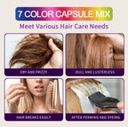 3IN1 Keratin Complex Oil Hair Vitamins Capsule Smooth Silky Hair Mask Repair Thermal Protection Hair Serum Oil Anti Hair Loss