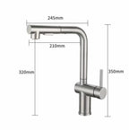 Hot Cold Touch on Kitchen Faucets Stainless Steel Pull Out Kitchen Sink Mixer Tap Black Smart Sensor Touch Kitchen Sink Faucet