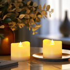 Flameless LED Electronic Candle with Remote Control LED Lighting with Flickering Flame Tea Lights Wedding Party Home Decor