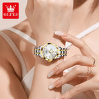 OLEVS 9946 Women Watch Auto Date Stainless steel Waterproof Luminous Automatic Mechanical Watch
