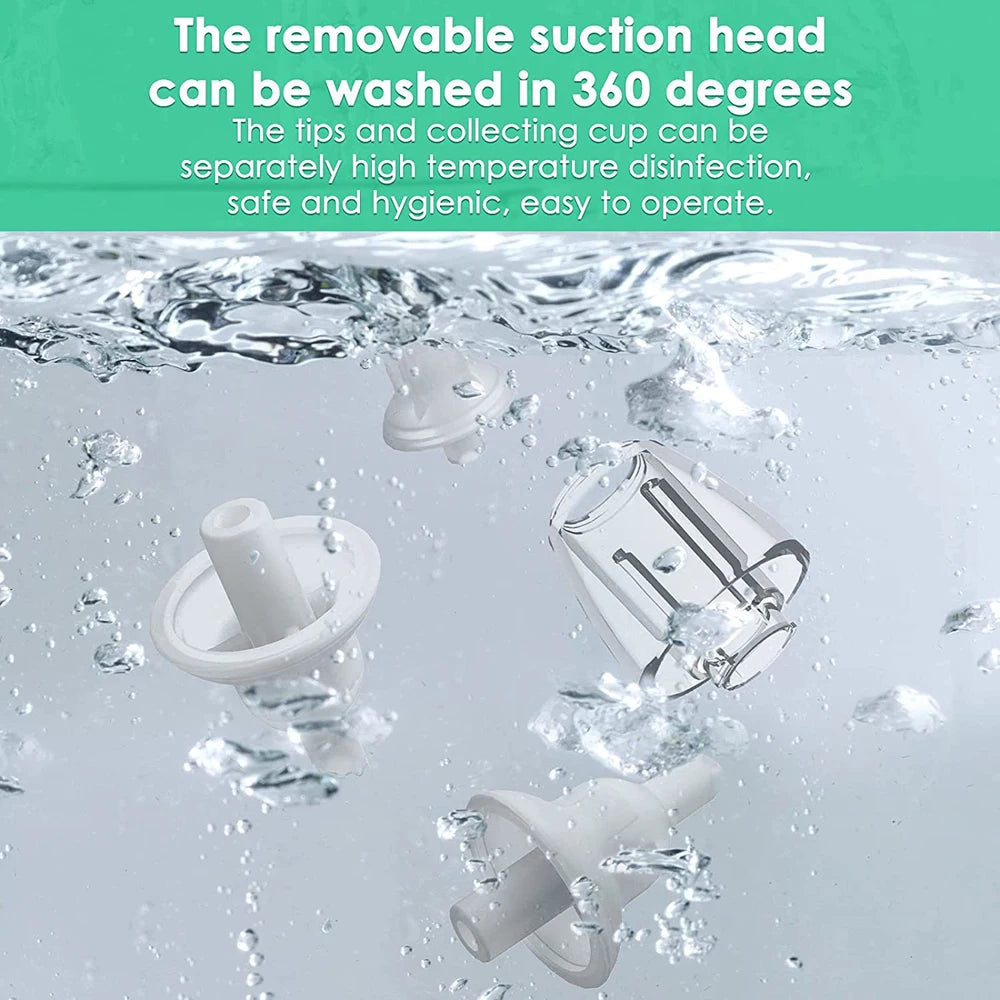 Electric Nasal Aspirator Snot Sucker for Babies And Kids Nasal Care Cleaner USB Rechargeable Nasopharyngeal Secretion Extractor
