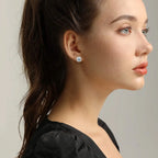 12 Pairs Stainless Steel Stud Earrings for Men Hypoallergenic Earring Unisex Studs Inlaid Cubic Zirconia Men Earrings Hoop