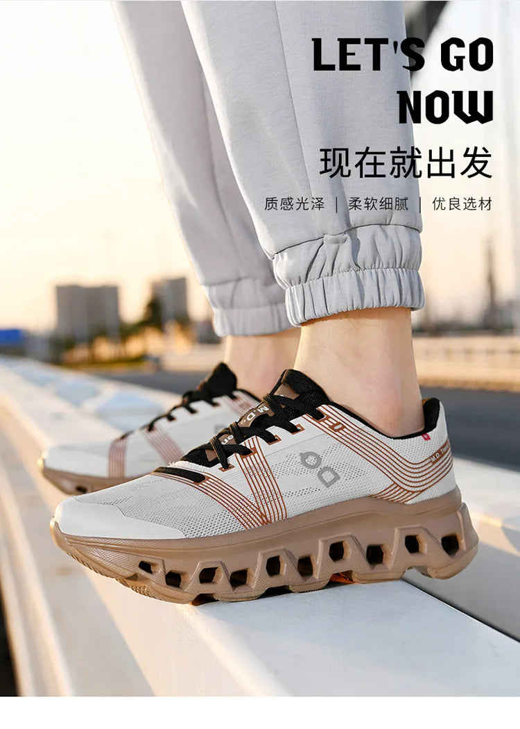 Marathon Sports Running Shoes Men Breathable Lightweight Sneakers Comfortable Athletic Nonskid Leisure Outdoor Sneakers for Men