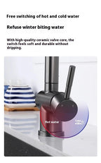 Hot Cold Touch on Kitchen Faucets Stainless Steel Pull Out Kitchen Sink Mixer Tap Black Smart Sensor Touch Kitchen Sink Faucet