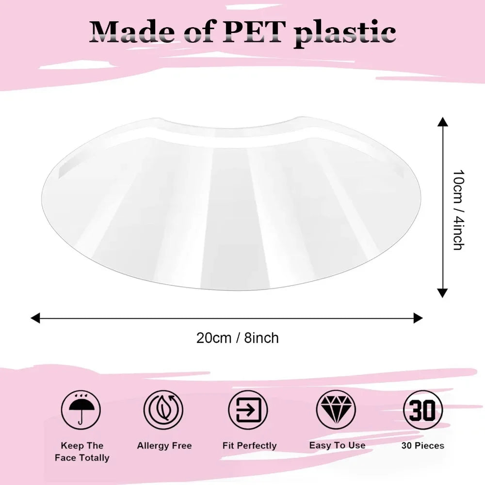 25/50 Pcs Eye Protection Hairdressing Mask Hairspray Isolate Haircut Tool Face Protecting Forehead Mask Face Shield Disposable