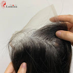 13x4 Lace Frontal Brazilian Straight Human Hair 5x5 Lace Closures Only Pre Plucked Natural Color Remy Hair 8-22 Inch