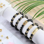 3pcs Micro Pave Zirconia Beads Heart Skull Shape Metal Cubic Zircon Beads for DIY Bracelet Necklace Design Jewelry Crafts Making