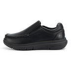 Fitville Men'S Shoes Wide Width Leather Slip-On Casual Shoes Lightweight For Swollen Feet With Arch Support Pain Relief