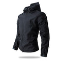 New Soft Shell Tactical Jacket  Men Winter Fleece Hooded Coat Hunting Clothes Outdoor Camouflage CS Tops Waterproof Windproof