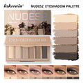 6 Colors Eyeshadow Palette Long-Lasting Rich Pigment Neutral Nude Tones Blendable Matte Shades Portable Daily Party Eye Makeup