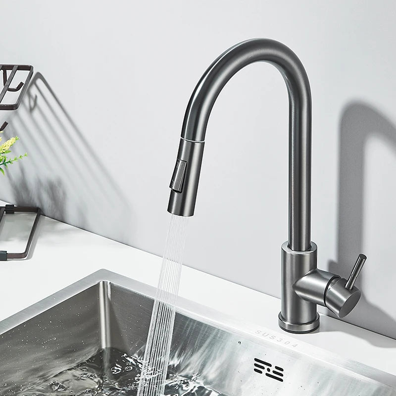 Pull Out Sensor Kitchen Faucet Sensitive Touch Control Faucet Mixer For Kitchen Touch Sensor Kitchen Mixer Tap