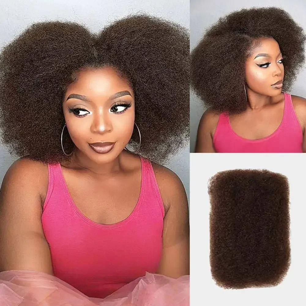 Black Pearl Top QVR Peruvian Kinky Curly Mini Twist Hair 50G/pc Afro Kinky Bulk Human Hair for Braiding 100% Remy Hair Bundles