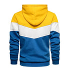 Spring Autumn Fashion splicing Men's Hoodies long sleeve Casual Hoodies Sweatshirts pure color Sweatshirt men tops Pullover