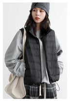 CHIC VEN New Women Down Coats Sleeveless Lightweight 90 White Duck Down Stand Up Collar Female Down Vest Autumn Winter 2026