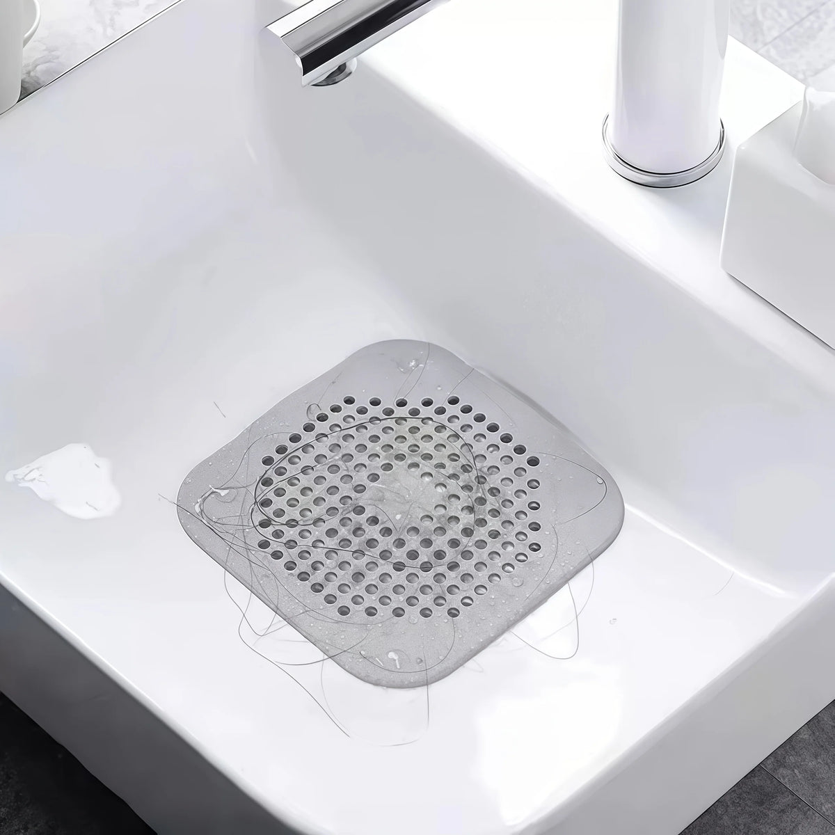 4-Pack Anti-Clogging Drain Strainers, Bathtub Shower Floor Drain Covers, Suitable for Kitchen, Bathroom Sink, Floor Drains