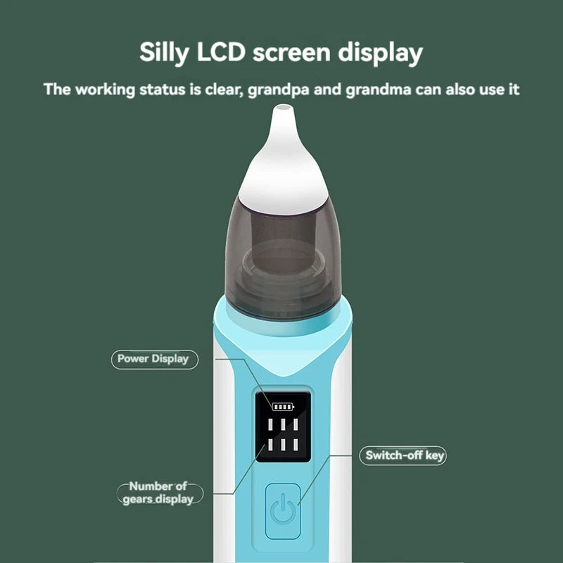 2025 New Pattern Baby Electric Nasal Aspirator Charging Version Newborn Baby Nasal Aspirator Suck Out Prevent Nasal Congestion