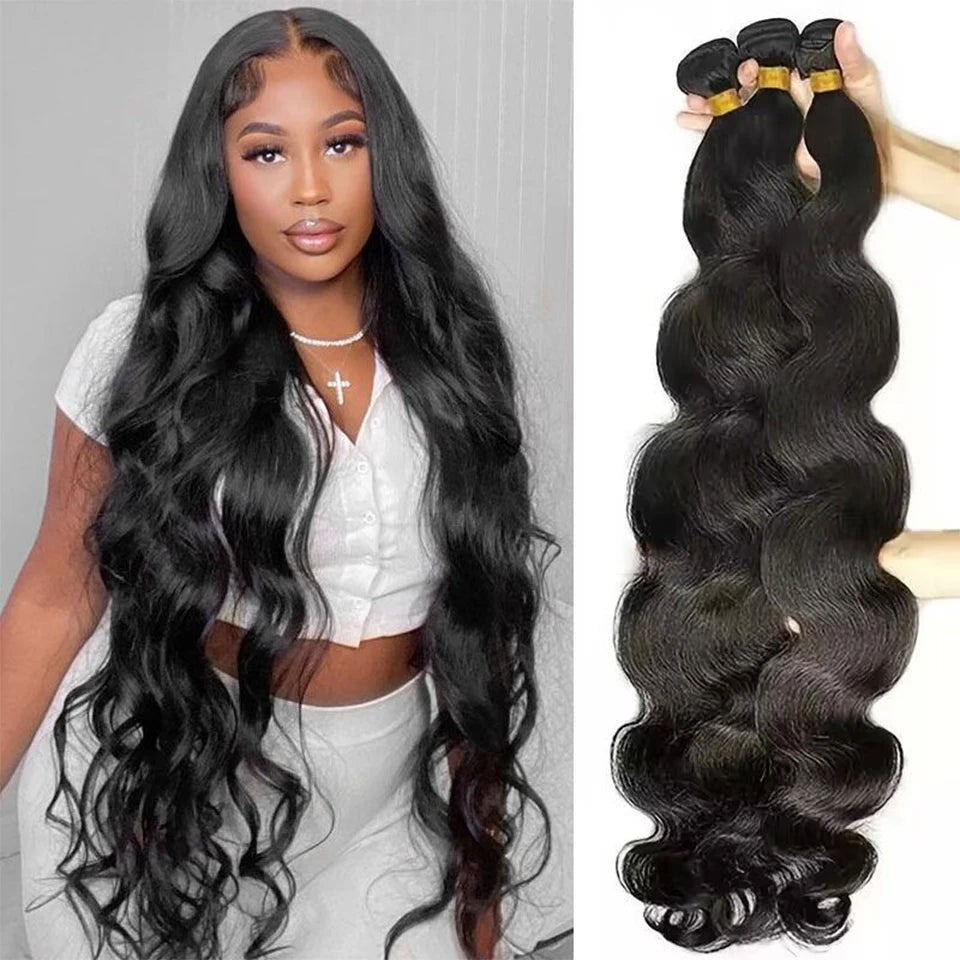 16A Raw Indian Body Wave Human Hair Bundles Unprocessed Virgin Hair Weave Extensions 1/3/4 pcs Wholesale Cheap Price Natural