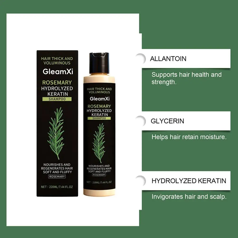 Rosemary Hair Growth Shampoo Organic Rosemary Oil for Hair Growth, Natural Anti Loss Thickening Shampoo for Thinning Hair