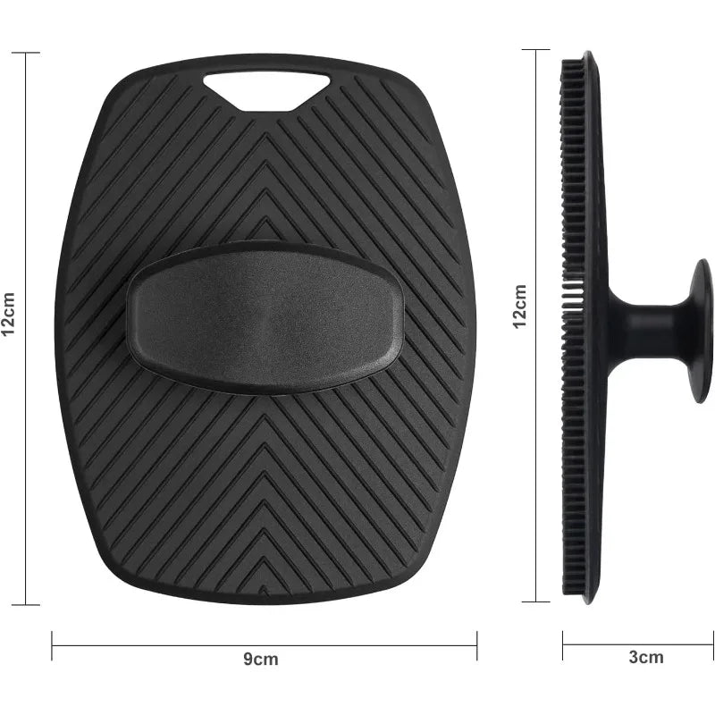 Oval Shaped Silicone Shower Brush for Gentle Exfoliation, Easy To Clean & Rinse
