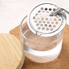 Nail Art Brushes Washing Cup Nail Brush Cleaner Dappen Dish with Lid 3.8*5cm Nail Glitter Acrylic Liquid Powder Removal Cup