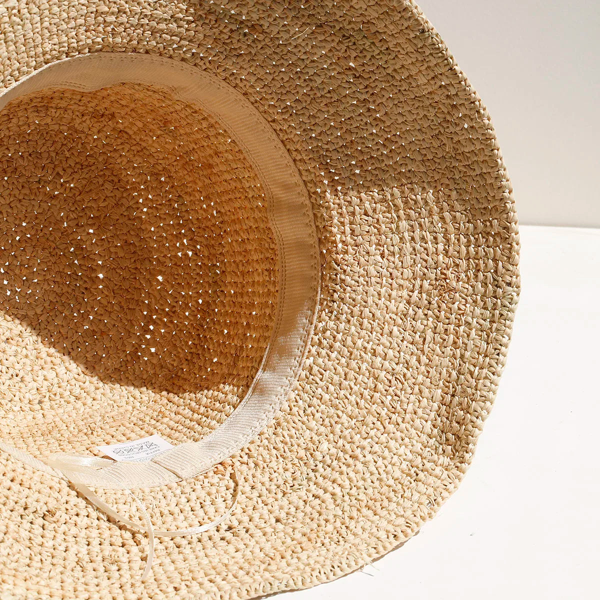 2026 new Raffia Straw Bucket Hat Women Summer Bikini Beach Hat Female Korean Travel Sun Protection Breathable Fisherman Hat