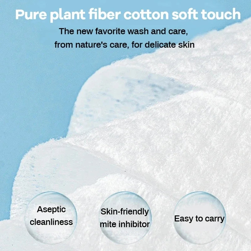 Disposable Face Towel Travel Facial Cleansing Wet And Dry Makeup Remover Pearl Cotton Soft Makeup Nonwoven Towel