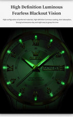 OLEVS 2906 Luxury Original Wristwatch For Man Luminous Week Date Waterproof Classic Business Dress Men's Quartz Watch