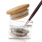 Nail Art Brushes Washing Cup Nail Brush Cleaner Dappen Dish with Lid 3.8*5cm Nail Glitter Acrylic Liquid Powder Removal Cup