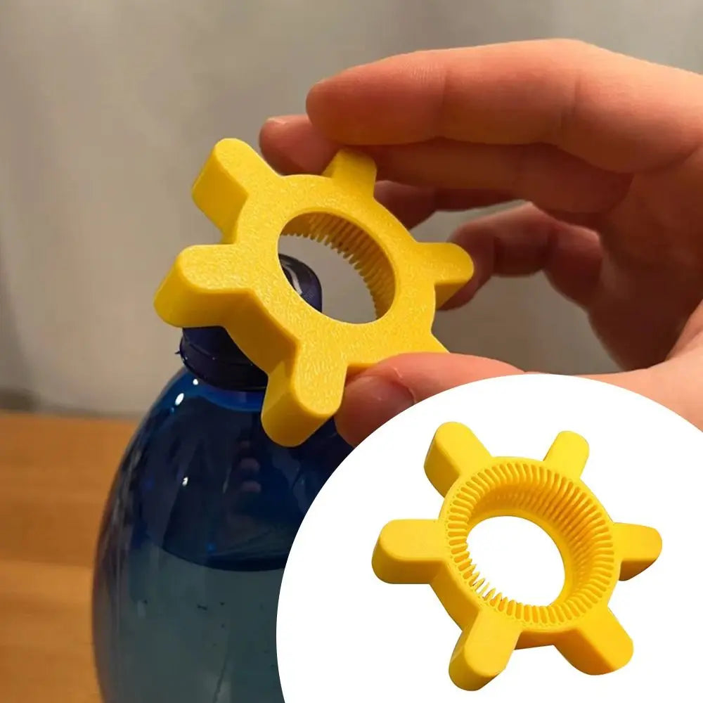 Unique Multi-function Bottle Cap Opener Yellow Plastic Rotary Bottle Opener Bar Supplies Bottle Opener Kitchen Tool