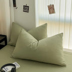 Cozy Bedding Set 3Pcs,1 Duvet Cover with Zipper Closure,2 Pillowcases,Solid Color,Super Soft, Machine Washable, Colorfast