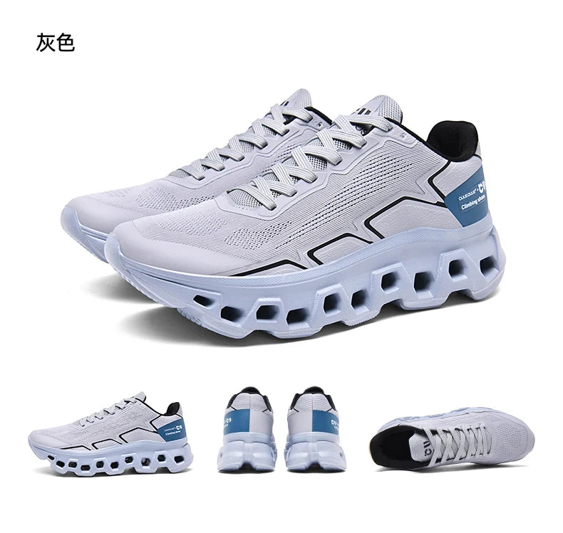 Men's Running Shoes Jogging Breathable Mesh Cushioning Non-Slip Outdoor Luxury Shoes Couple Trainer Race Sneakers Off-road Shoes