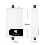 Instant Water Heater 220V5500W Portable Electric Heaters for Bathroom Hot Water Shower and Home Kitchen Heating