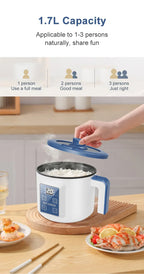 Mini Electric Rice Cooker Double Layer Multi Cooker Non-Stick Smart MultiCooker Electric Cooker Steamed Rice Pot for Home