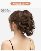 Synthetic Diy Claw Clip In Ponytail Hair Extensions Hairpiece Hair Bun Fake Black Blonde Natural Hair False Pigtail for Women