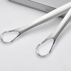 Stainless Steel Tongue 1pc Scraper Tongue Coating Cleaner TongueCoating Brush Cleaning Tongue Coating Removing Bad Breath OralCa