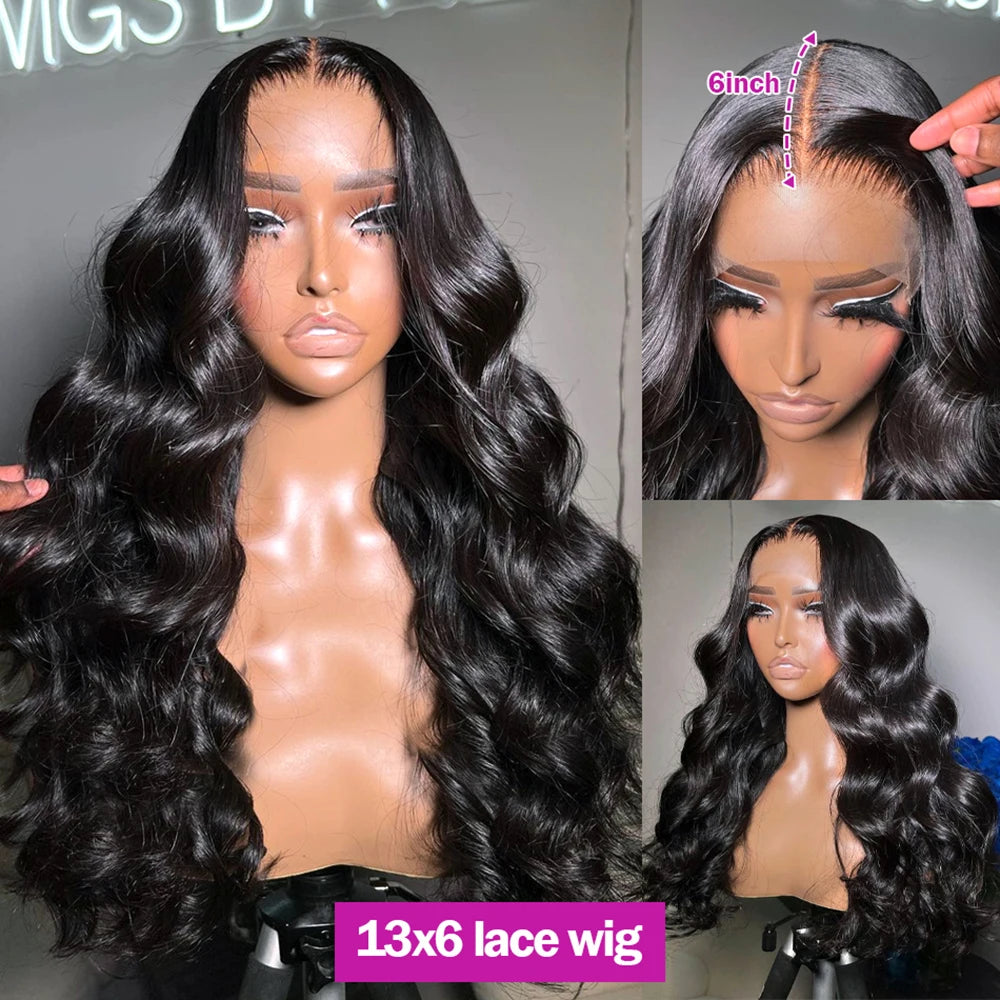 200% Real Density Body Wave ≥98% Human Hair Wigs 13x6 Hd Transparent Lace Front Wig 13x4 360 Lace Frontal Wig For Women 30 Inch