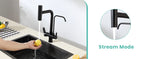 3 Way Pure Water Filter Kitchen Faucets Black Pull Out Filter Kitchen Sink Faucet Hot Cold Mixer Tap Pull Down Kitchen Faucet